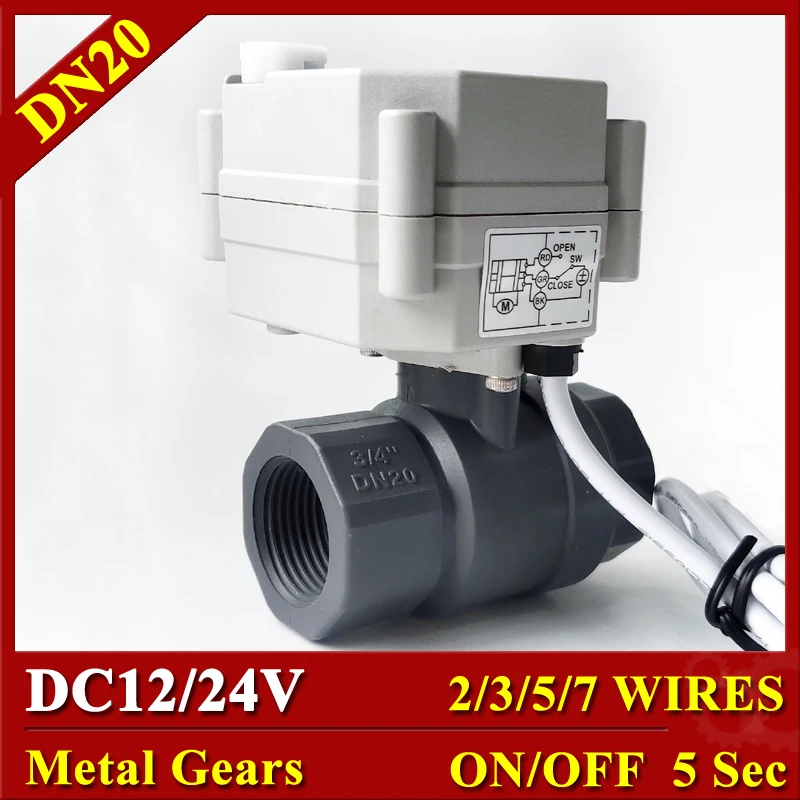 DN20 MINI Motorized Full Body Valve 3/4