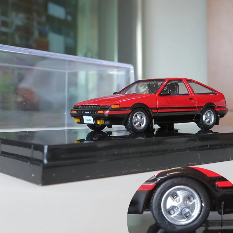 Hobby Japan 1:64 Toyota AE86 initial  Simulation Alloy Car Model Collection Ornaments