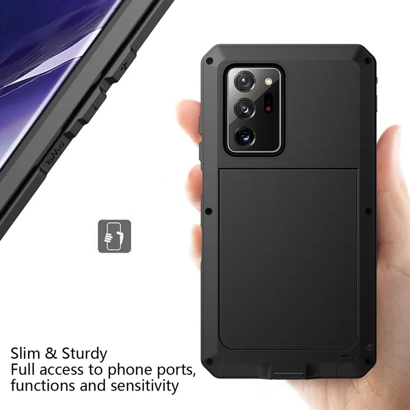 Rugged Metal Shockproof Case For SAMSUNG Galaxy Note 20 10 9 8 S23 S22Ultra S21 S20 S10 Military Grade Full Body Protective Case