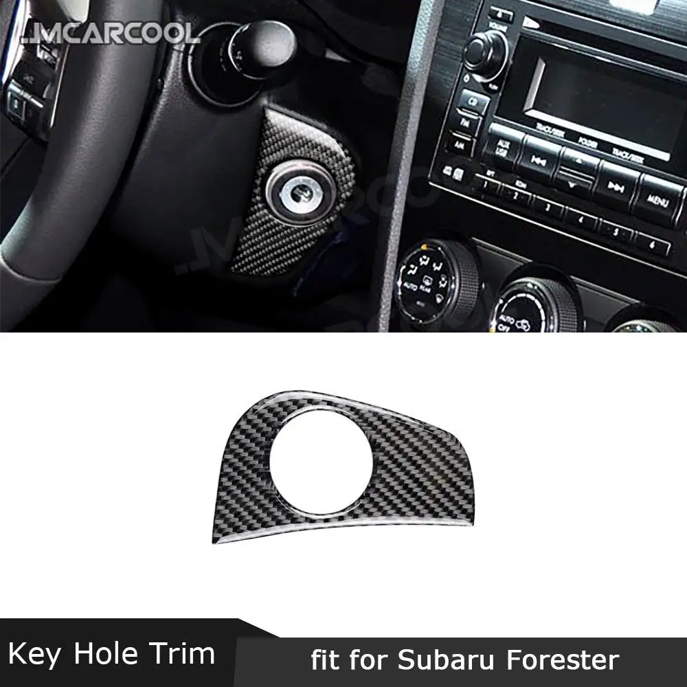 

Carbon Fiber Car Start Switch Key Hole Trim Frame Decorative Sticker For Subaru Forester XV Crosstrek WRX STI 2015-2019 LHD
