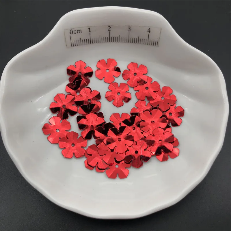 30g 14mm Cup Flower Loose Sequins Paillettes For Sewing ,Shoes,Hat,Kids DIY,Crafts Accessories Wholesale