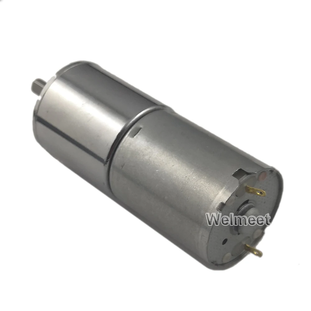 DC12V 24V 5rpm-500rpm 2.5W 25GA-370 Speed Reduction Gear Motor with Metal Gearbox