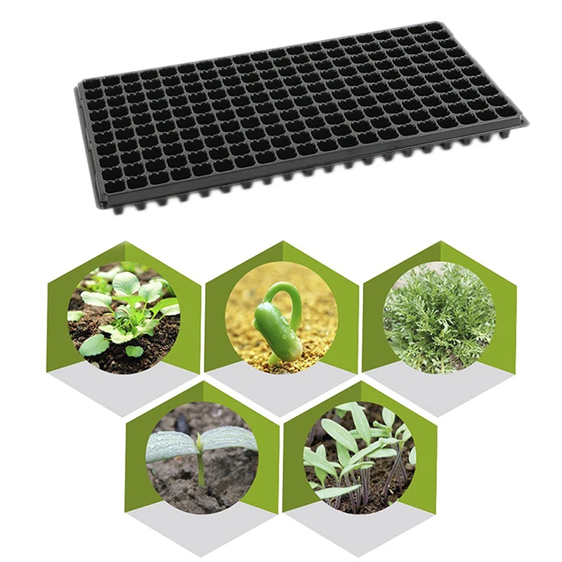 

200Cells Seedling Growing Cases Germination Plant Propagation Nursery Seed Tray