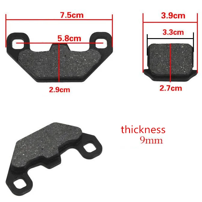 As Picture 1pair Single Pump and Dual Pump Motorcycle Front Rear Disc Brake Pads Car Brake Disks for Honda
