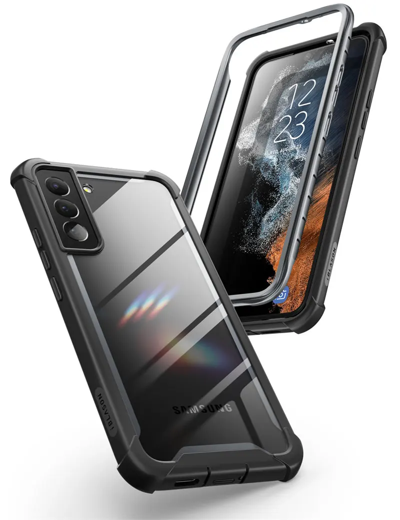 For Samsung Galaxy S22 Case 6.1inch (2022 Release) I-BLASON Ares Full-Body Rugged Bumper Cover WITHOUT Built-in Screen Protector