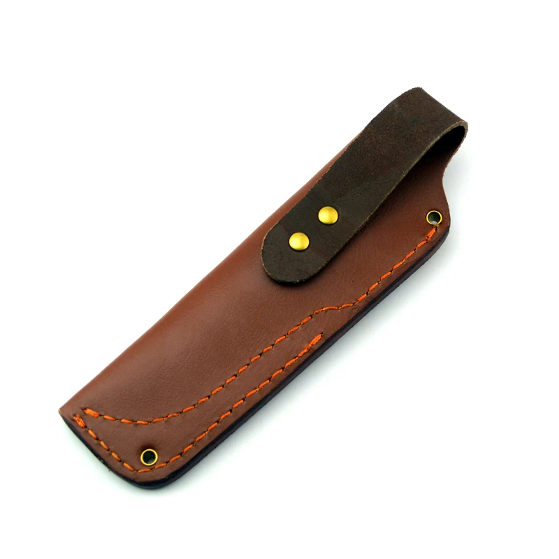 1 pc First Layer Cowhide Leather Straight Knife Case Scabbard Sheath for Bushraft RAY MEARS Nordic Outdoor Tool Holster Cover