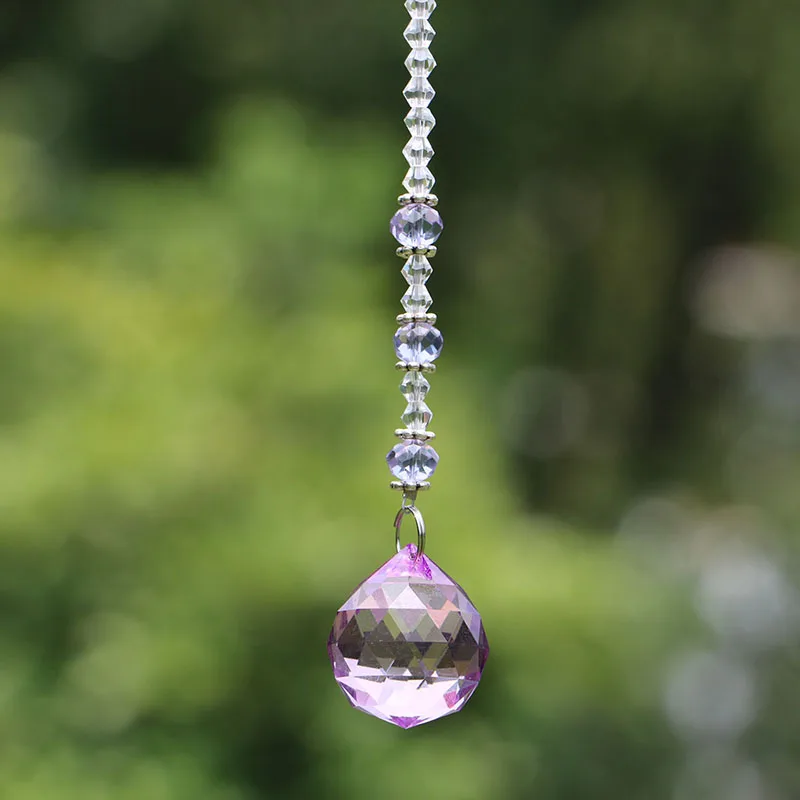 1PCS Rainbow Suncatcher Hanging Crystals Sun Catchers Prism Ball Pendant Home Decorations 20mm 30mm 40mm