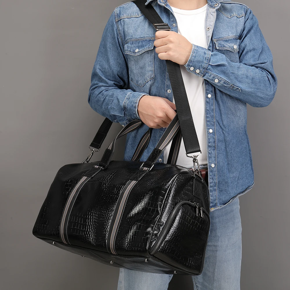 MVA Men Hot Genuine Leather Male  Travel Bag Soft Real Leather Cowhide Carry Hand Luggage Bags Travel Shoulder Bag Males4009