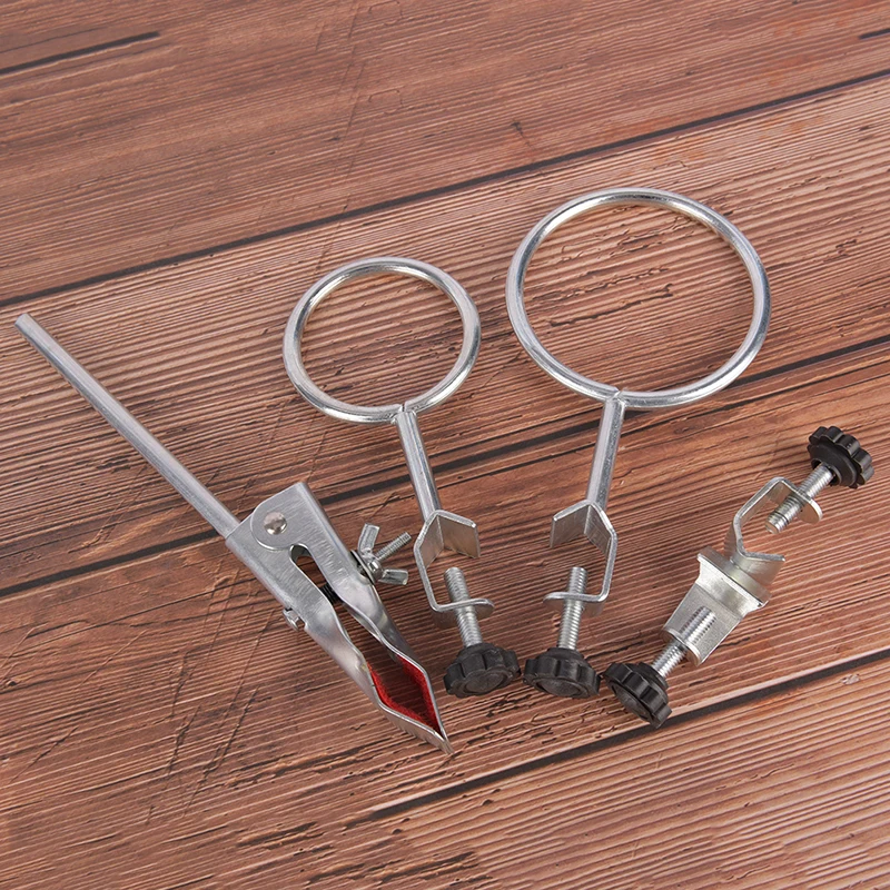 50cm Lab Stands With Clamp Clip Flask Clamp Condenser Clamp Iron Stands Laboratory Educational Supplies 1 Set