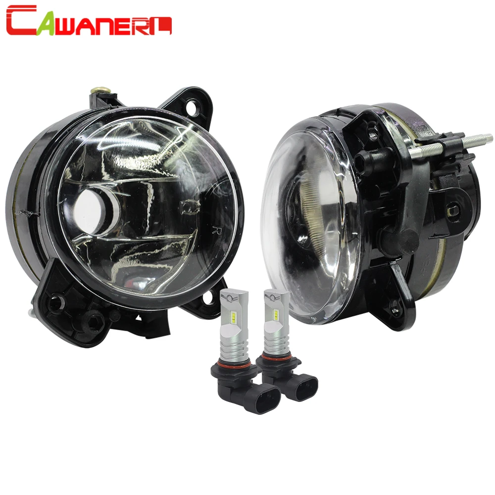 

Cawanerl 2 X Car Front Fog Light Kit Clear Lens Housing with Bulb For Volkswagen Polo T5 Transporter Multivan Caravelle Crafter