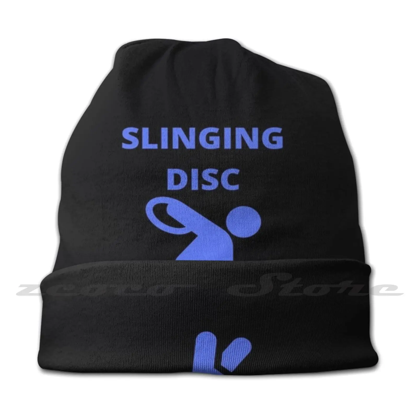 Slinging Disc Knit Hat Elastic Soft Personalized Pattern Present Cap Discgolf Disc Outdoors Disc Golf Chains Slinging