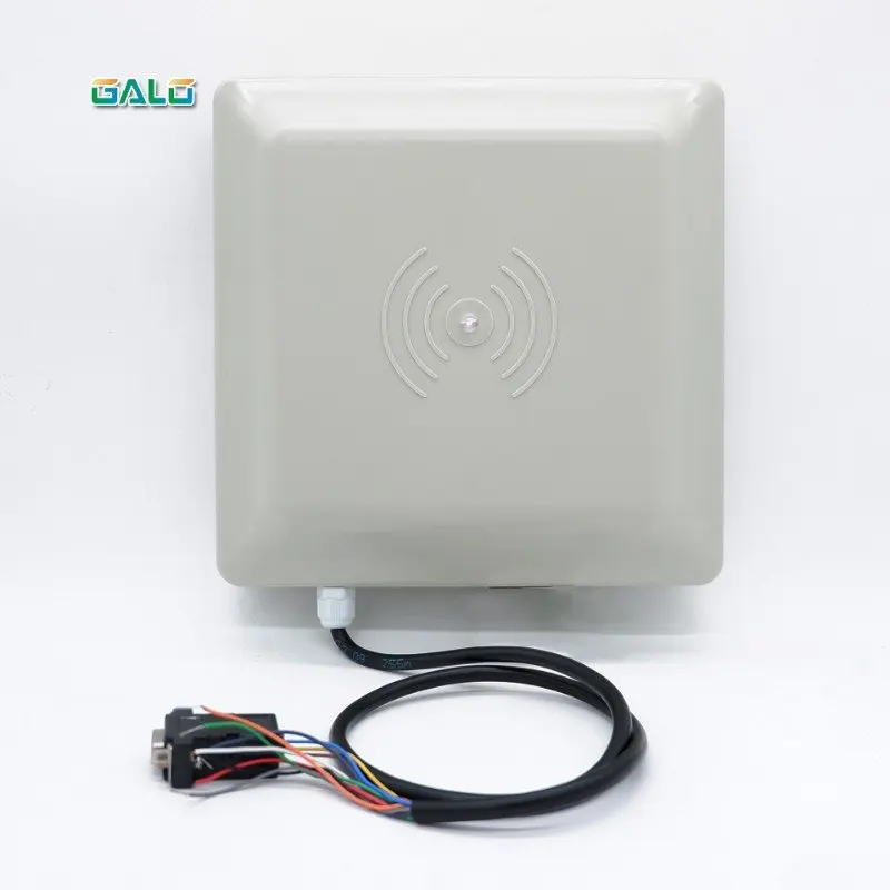 Best Quality Integrative UHF RFID card reader 6M long range 8dbi Antenna RS232/RS485/Wiegand of parking management system