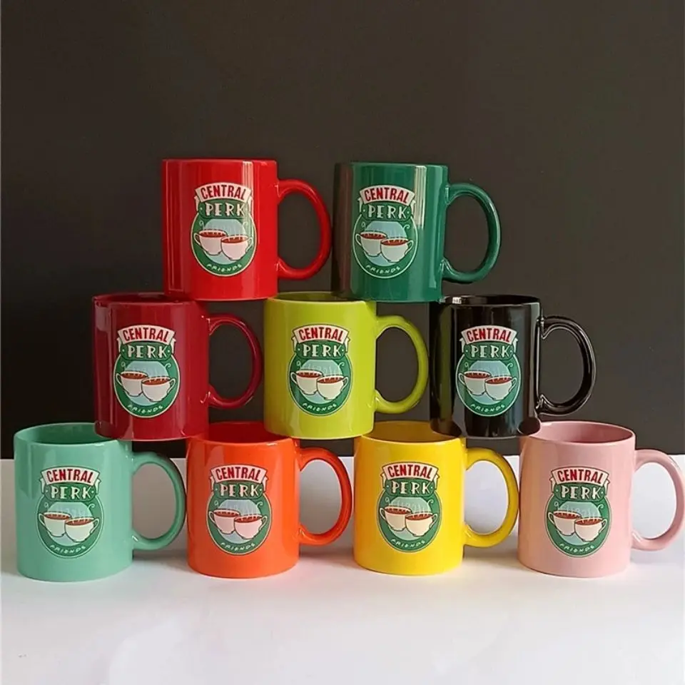 

New Friends Tv Show Central Perk Mug 330ml Coffee Tea Ceramic Cup Friends Central Perk Cappuccino Mug Best Gifts for Friends