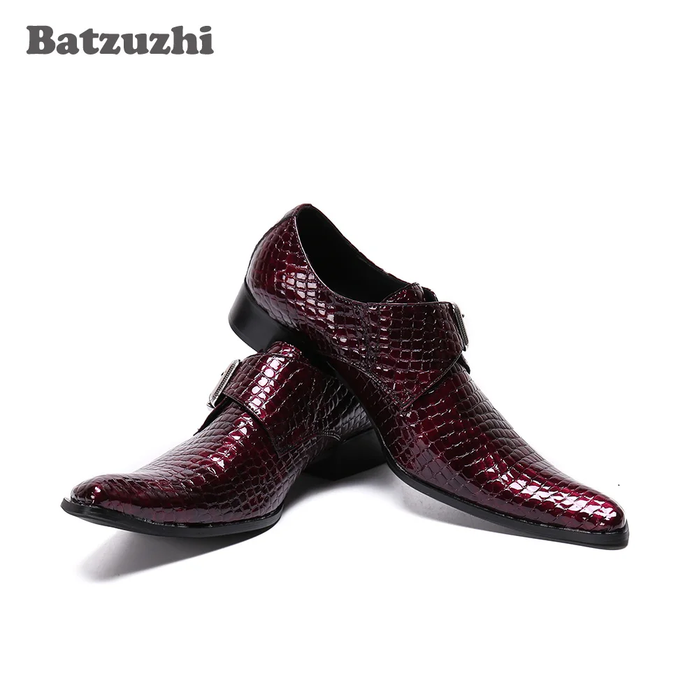 

Batzuzhi Leather Mens Dress Shoes Italian Style Pointed Toe Men's Shoes for Party & Wedding Leather Shoes Men Zapatos Hombre!