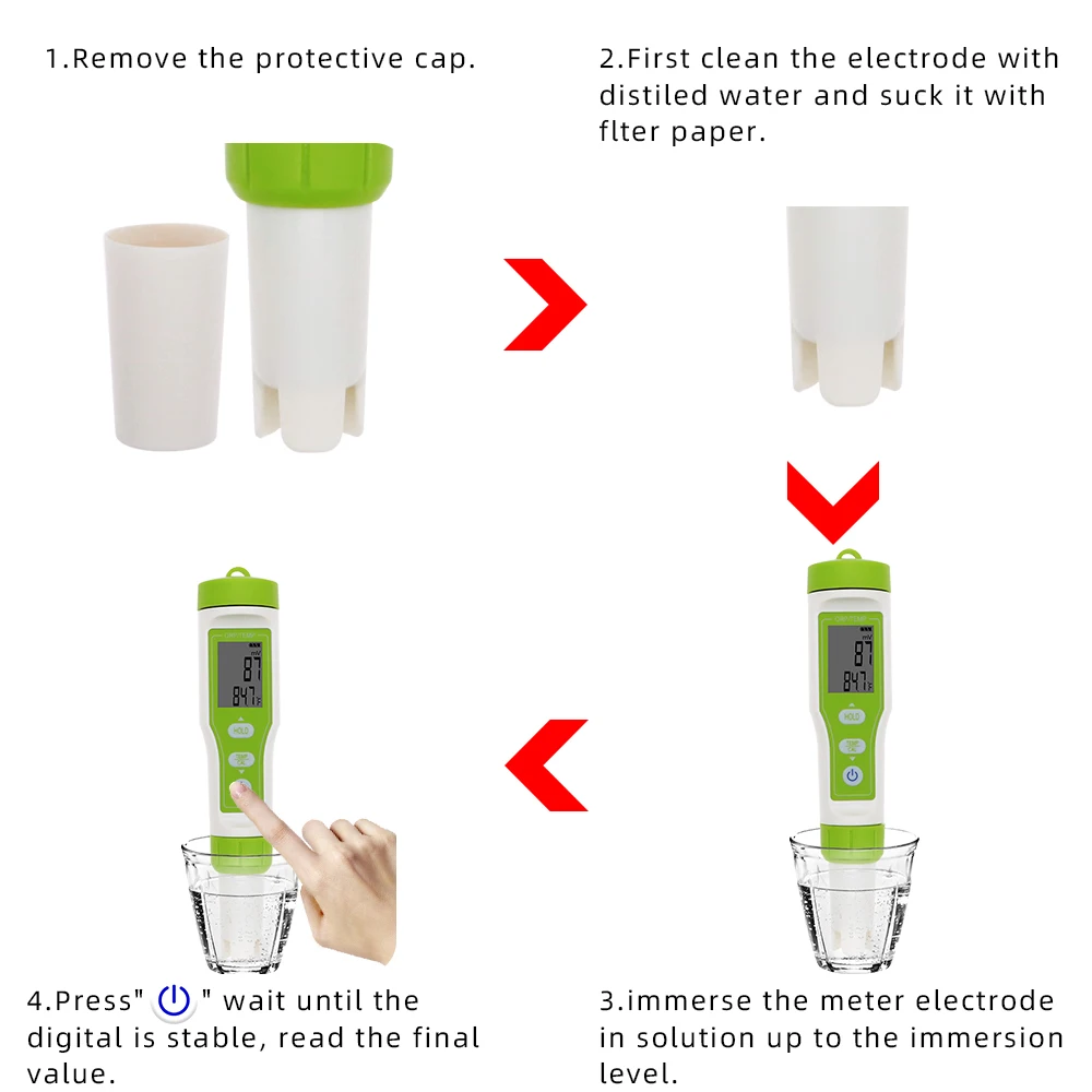 デジタル2-in-1温度計,ORP-100圧力計,水ドリンク,純水純度検出器,20% 削減