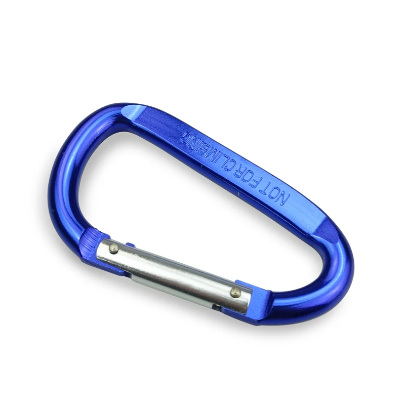 

9mm Carabiner Spring Snap Hook Spring Link Hook Clip Hook D-ring Snap Hook Aluminum Backpack Hanging Keychain Not for Climbing