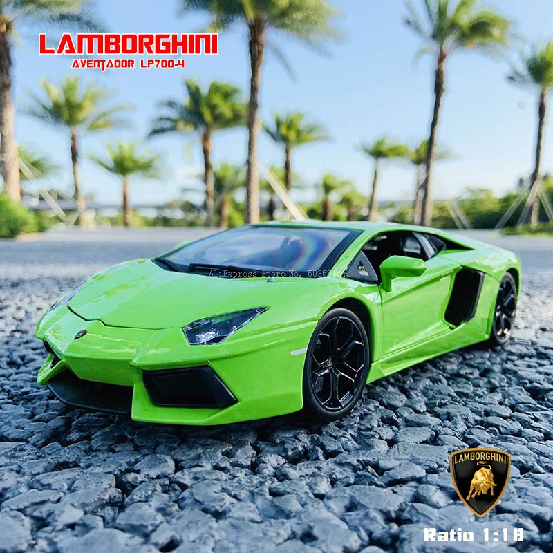 

Bburago 1:18 Lamborghini Aventador LP700-4 Alloy Retro Car Model Classic Car Model Car Decoration Collection gift Die casting