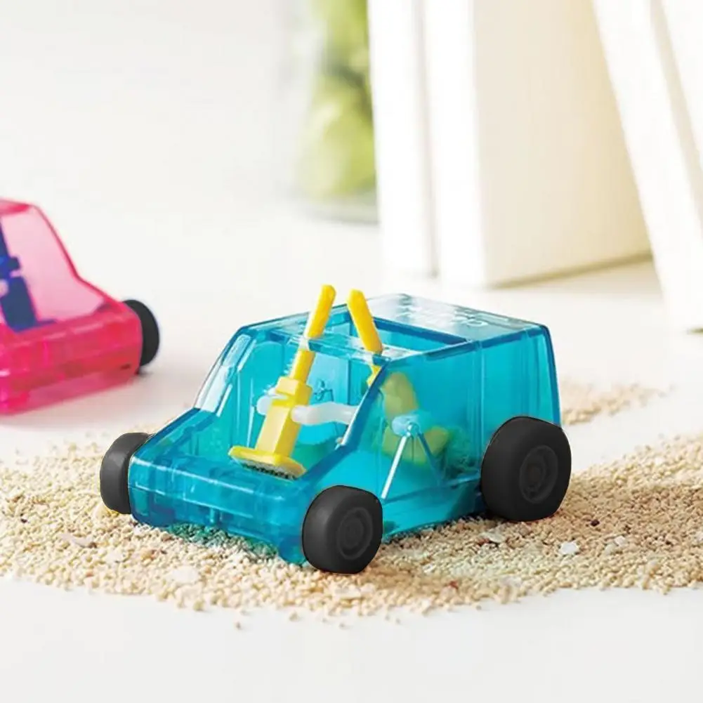 Car Sahpe Table Dust Cleaning Brush Fun Plastic Party Confetti Eraser Dust Sweeper for Kids