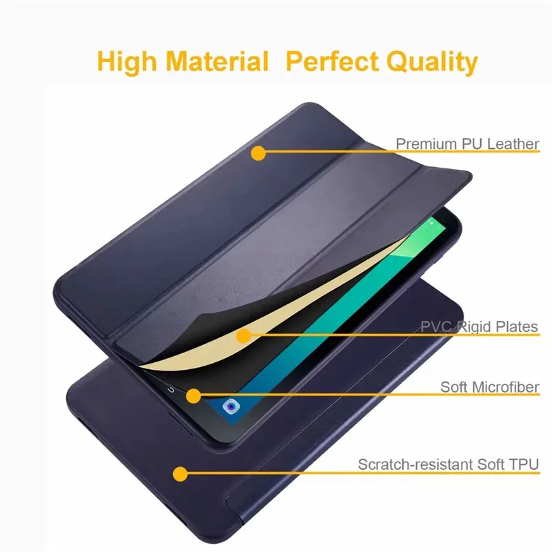 Tablet Case for Samsung Galaxy Tab A7 Lite 8.7 SM-T220 SM-T225 Solid Color Smart Cover Funda for Galaxy Tab A7 Lite Case