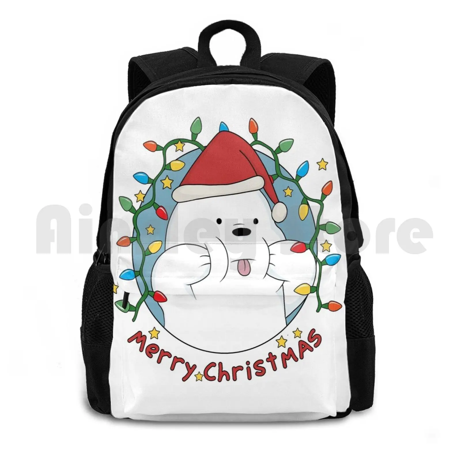 

Ice Bear-Merry Christmas Outdoor Hiking Backpack Waterproof Camping Travel Merry Christmas Xmas Christmas Rbpartnerprogram