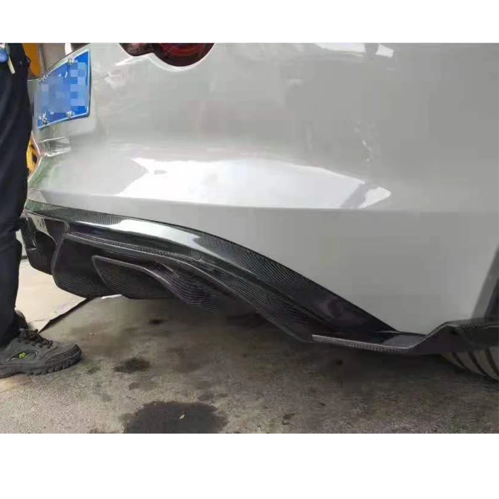 F Type Carbon Fiber Rear Bumper Diffuser With Side Splitter Apron for Jaguar F-Type 2013-2019