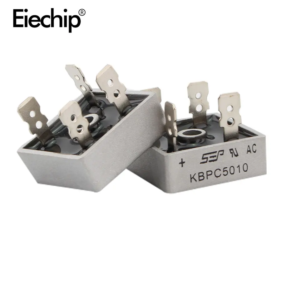 2 pz/lotto KBPC5010 diodi raddrizzatori a ponte a diodi 50A 1000V KBPC 5010 diodo raddrizzatore di potenza componenti elettronici