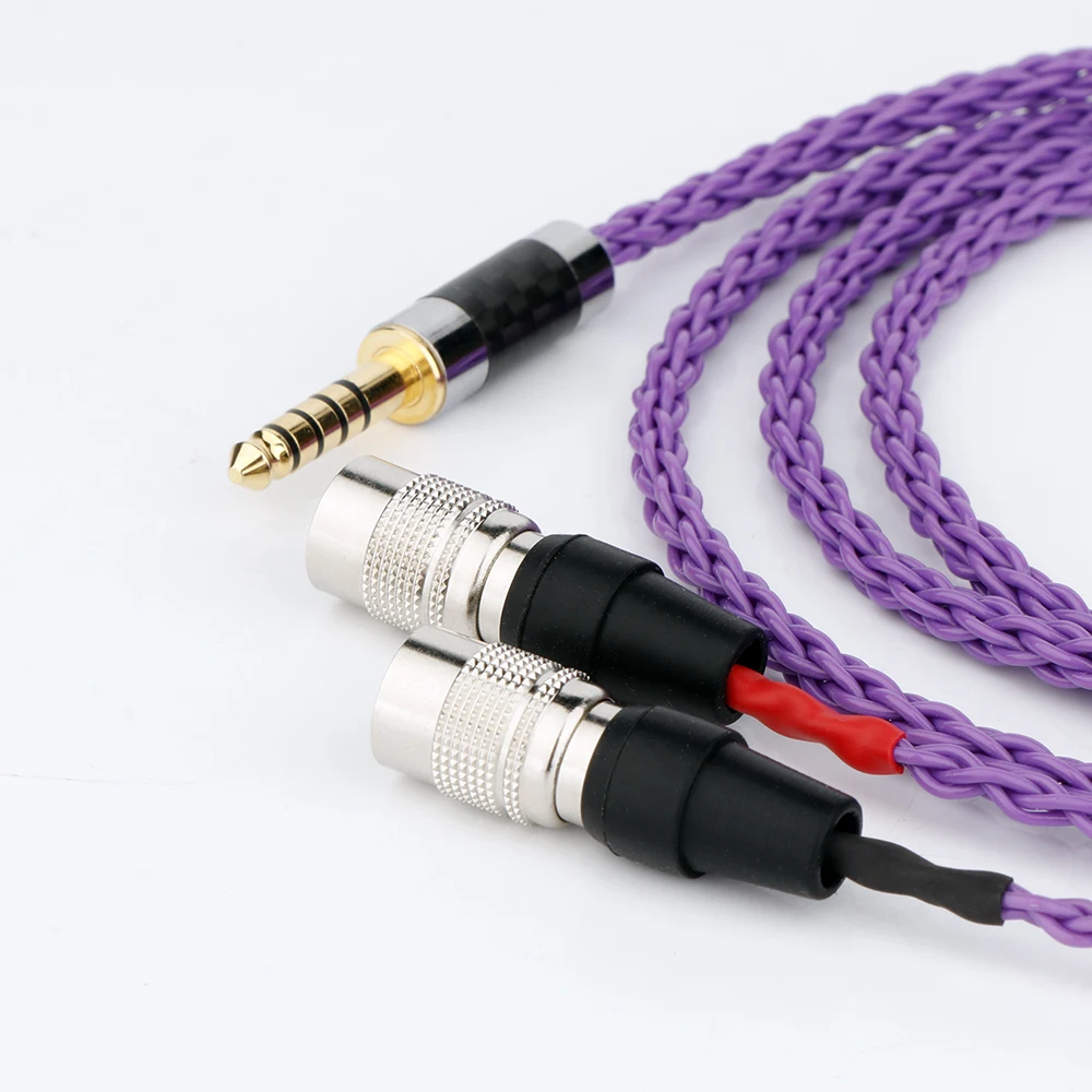 2.5 مللي متر/3.5 مللي متر/4.4 مللي متر/4pin XLR متوازن OCC الفضة مطلي سماعة سماعة ترقية كابل للسيد المتكلم الأثير ألفا الكلب رئيس