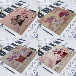 Vintage Flower Table Placemats 42*32Cm Coaster Set Retro Decorations For Home Drink Coasters Under Cup Pad Mat For Plates