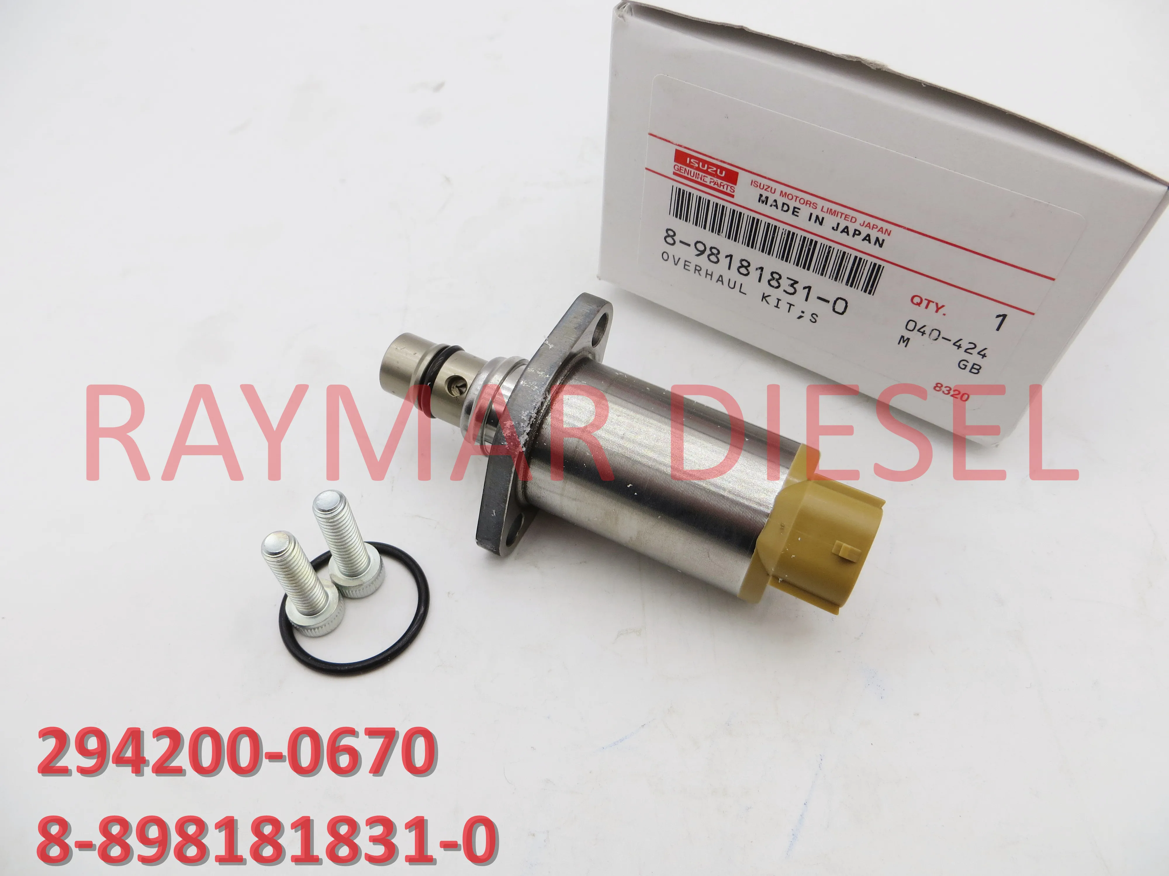 

GENUINE NEW DIESEL FUEL PUMP SUCTION CONTROL VALVE, SCV 294200-0670, 8981818310, 8-98181831-0 FOR 6HK1 ENGINE