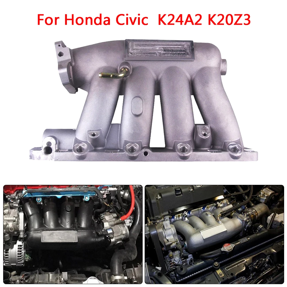 

For Honda 06-11 Civic K-Series K24A2 K20Z3 Aluminum Intake Manifold FOR 04-08 Acura TSX