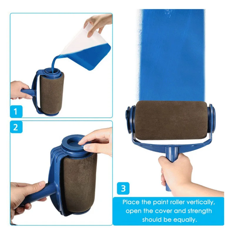 Multifunktionale Tragbare Farbroller Pinsel Professionelle Nicht-Tote Ecke Roll Pinsel Wand Reparatur Dekoration Werkzeug Set