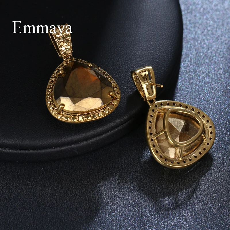 Emmaya New Fashion Design Coppery Restoring Ancient Ways Geometry Earring With Cubic Zircon For Women Elegant Jewelry In Party