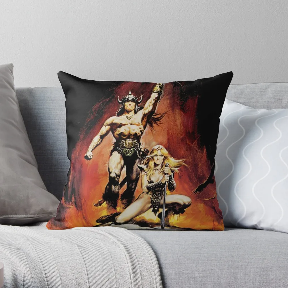 Conan The Barbarian Throw Pillow Pillow Case Polyester Home Decora Pillowcases Throw Pillow Case kussensloop almohada poszewka