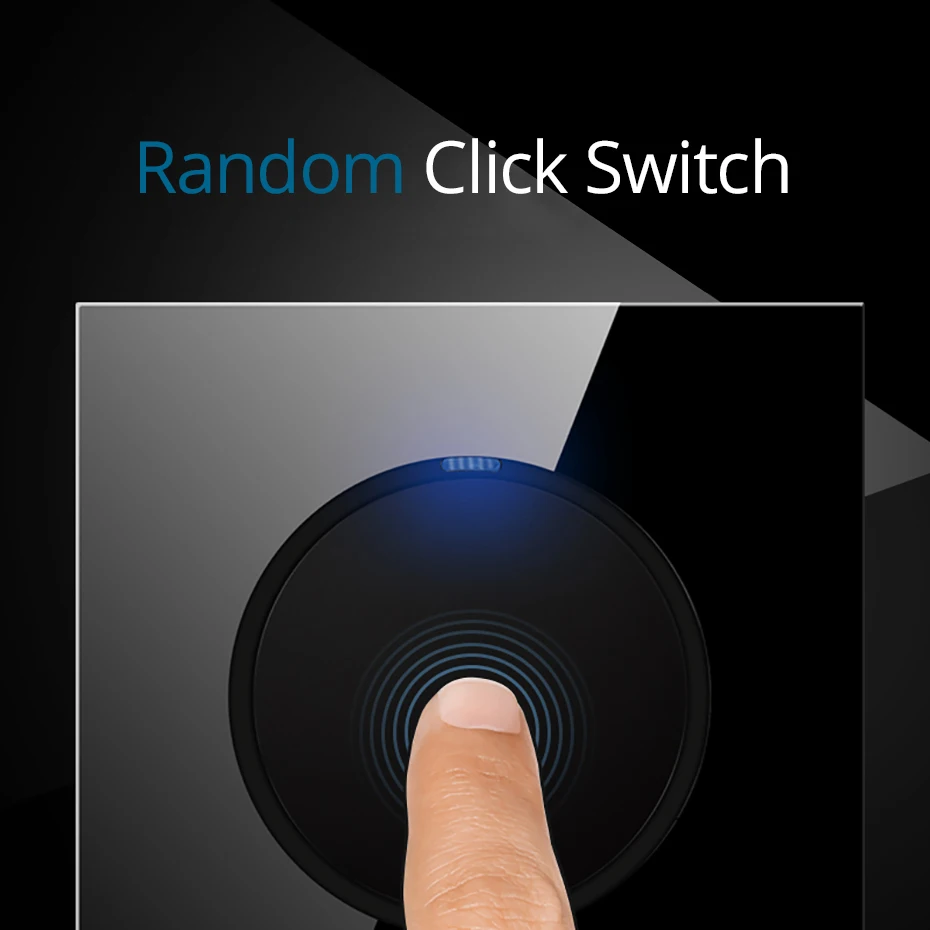 EU French Wall Socket Black Glass Plate Power Outlet USB Charger RJ45 CAT6 HDMI-compatible Audio Modules Free Combination L6