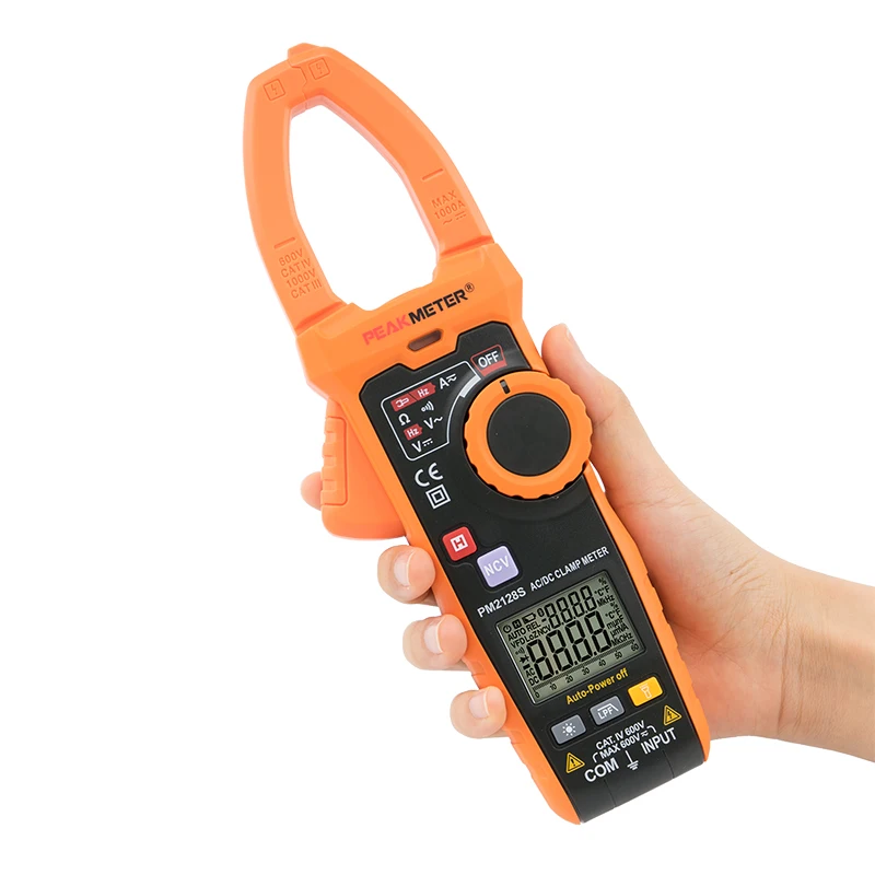 PEAKMETER PM2128/PM2128S Digital clamp meter AC/ DC Voltage Resistance Capacitance Frequency Low Pass Filter Current Clamp meter