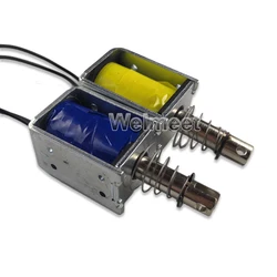 1PCS DC6V 12V 24V Push Type Electromagnet Open Frame Solenoid Magnet 10mm 0.8N