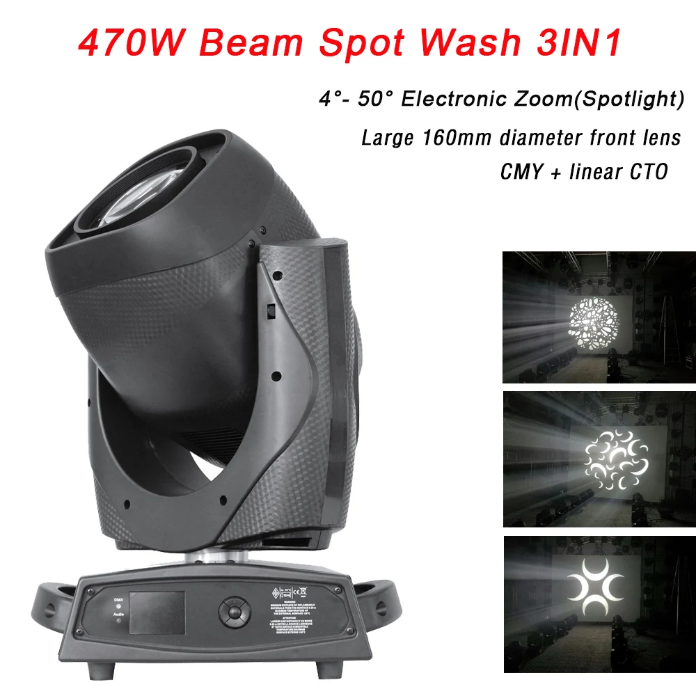 

Professional 470W Moving Head Light Beam Spot Wash Lights For Dj Disco Nightclub Par Party Light LED Disco CMY Zoom Function