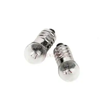 2pcs Small bulb 2.5v3.8V screw mouth vintage flashlight elementary school junior high school electrical physics experiment