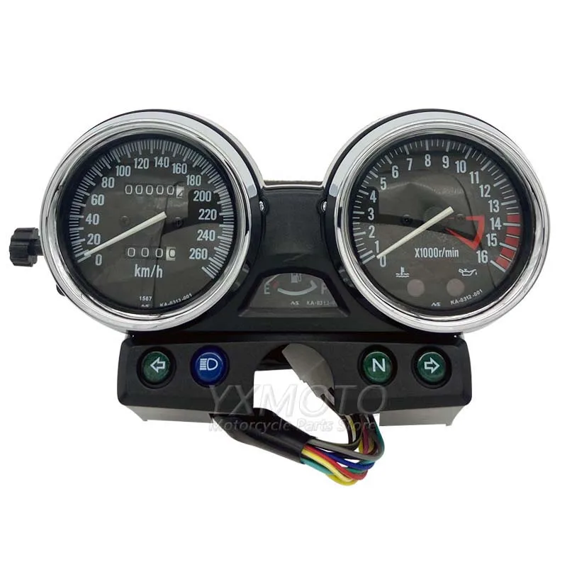 Instrument Assembly Gauges Meter Cluster Speedometer Odometer Tachometer Top speed 260 For Kawasaki ZRX400 ZRX750 ZRX110