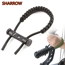 Archery Bow Wrist Strap, Composto Bow Shooting, Cabo Parachute Nylon Trançado Ajustável para Sling Shot, Acessórios de Caça, 8 Cores