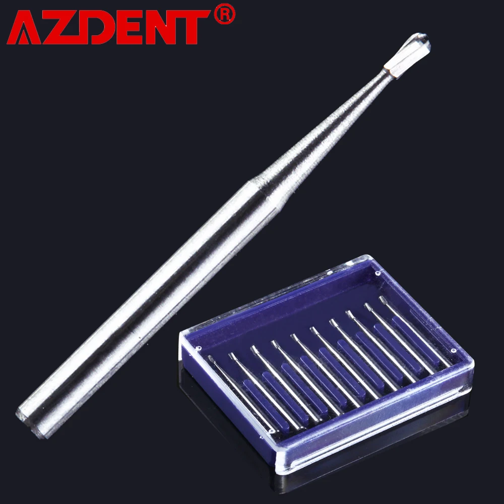 Alta velocidade de tungstênio aço dental carboneto Burs, tipo em forma de pêra, FG330, 10pcs por caixa