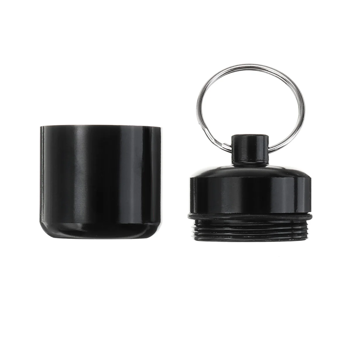 Aluminium Alloy Black Carrying Bottle Case for Silicone Musician Filter Earplugs Noise Canceling Protection Earbud Pill Box