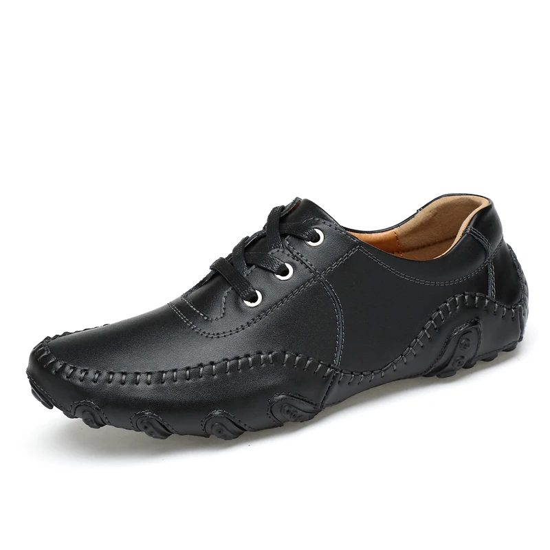 Chaussures de Golf en cuir imperméables pour hommes, antidérapantes, respirantes, décontractées, pour le travail, le Sport en plein air, grande