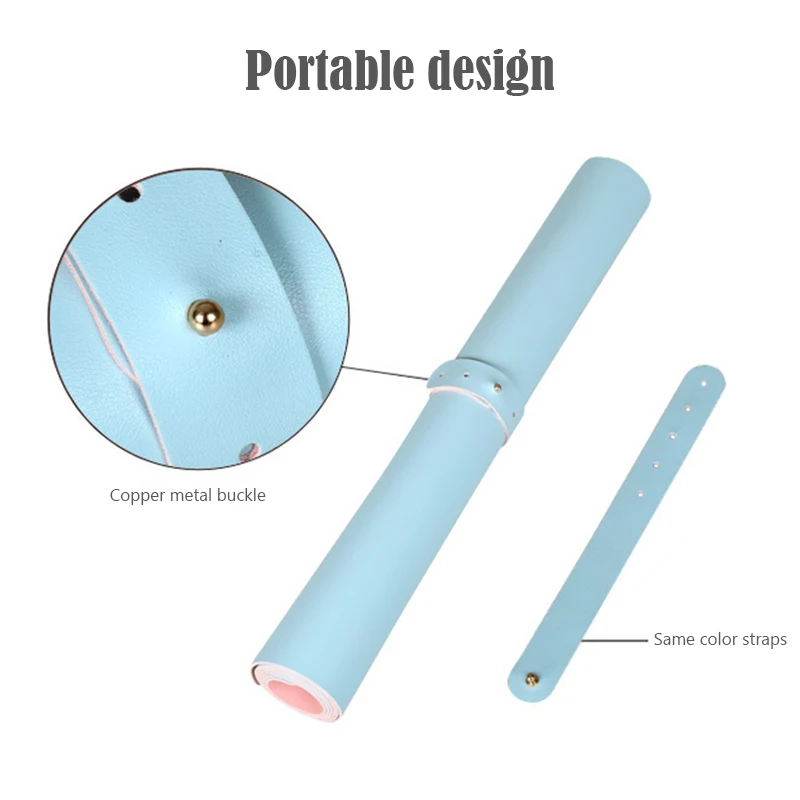 Large Double-side Portable Mouse Pad PU Leather Laptop Pad Table Protector Dining Desk Mat Mousepad Home Office Game MouseMat