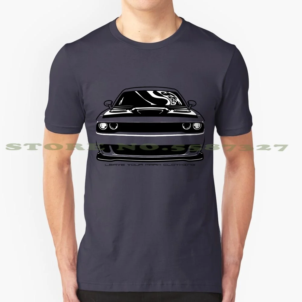 Give'Em Hell Challenger 100% Pure Cotton T-Shirt Leave Your Mark Notch Above Rest Foxy Mach Gt 5 0 Five Point Camaro Challenger