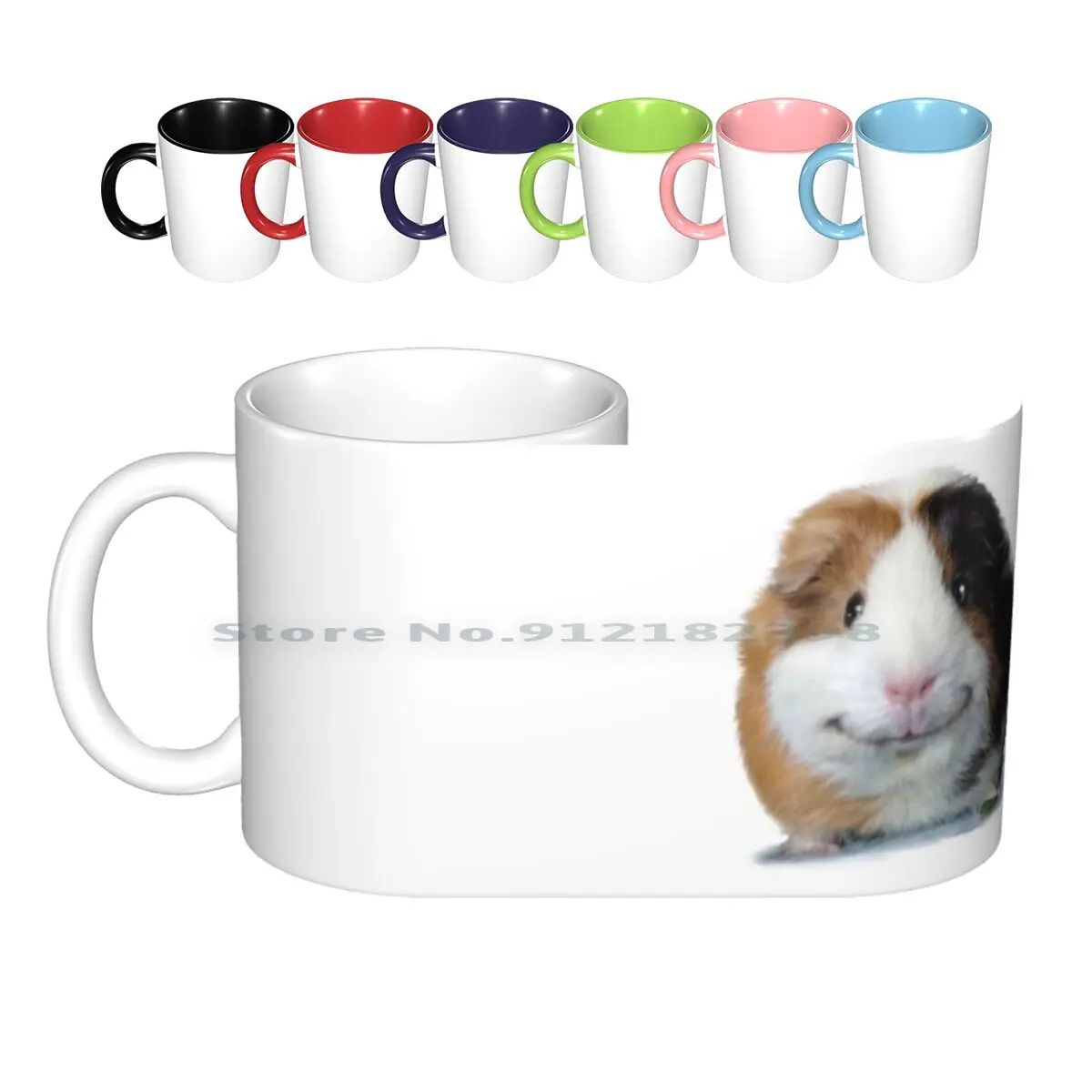 Keep Smiling With Angeelo The Guinea Pig! Ceramic Mugs Coffee Cups Milk Tea Mug Keep Smiling With Angeelo The Guinea Pig Guinea