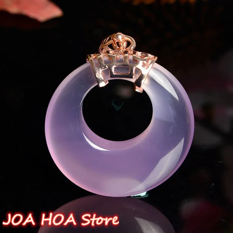 New Natural Red Chalcedony Silver Inlaid Ruyi Lock Pendant Fashion Boutique Jewelry Men's Women's Red Agate Necklace