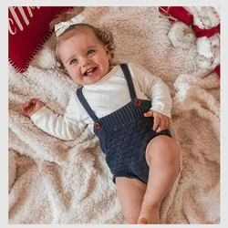 Baby Boys Girls Clothes Jumpsuit 0-2Y Baby Knitting Rompers 2022 Spring Newborn Cute Overalls Infant Girl Boy Sleeveless Romper