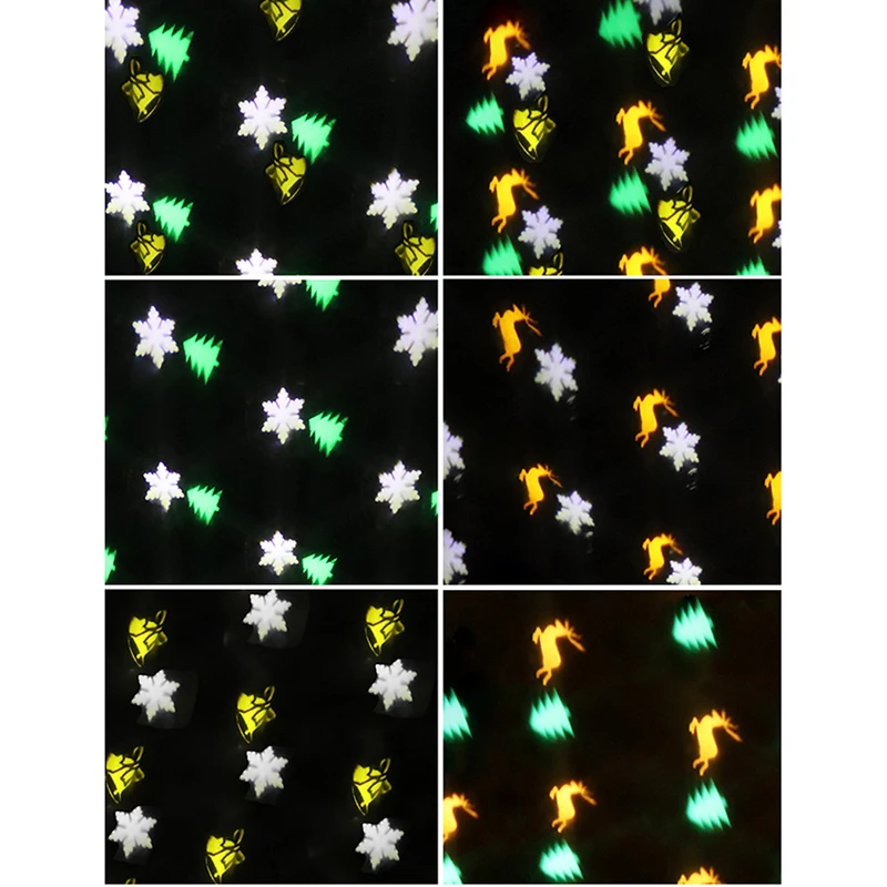 Christmas Snowflake Projector Lights Moving LED Snowfall Projection Lamp Waterproof Landscape Lighting For Halloween Xmas Party