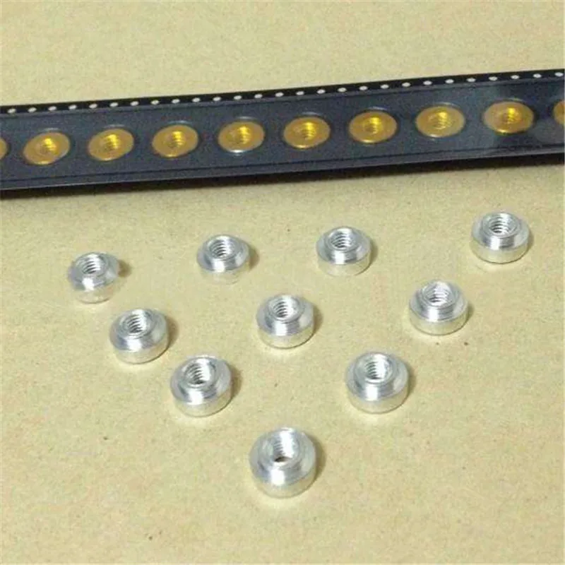 SMTSO-4.2-6ET Patch Welding Nut Motherboard SMD Nuts Placa SMT Nut Tuercas Spacers for Pcb Spacer Insert Ecrou Vis Screws Rivets